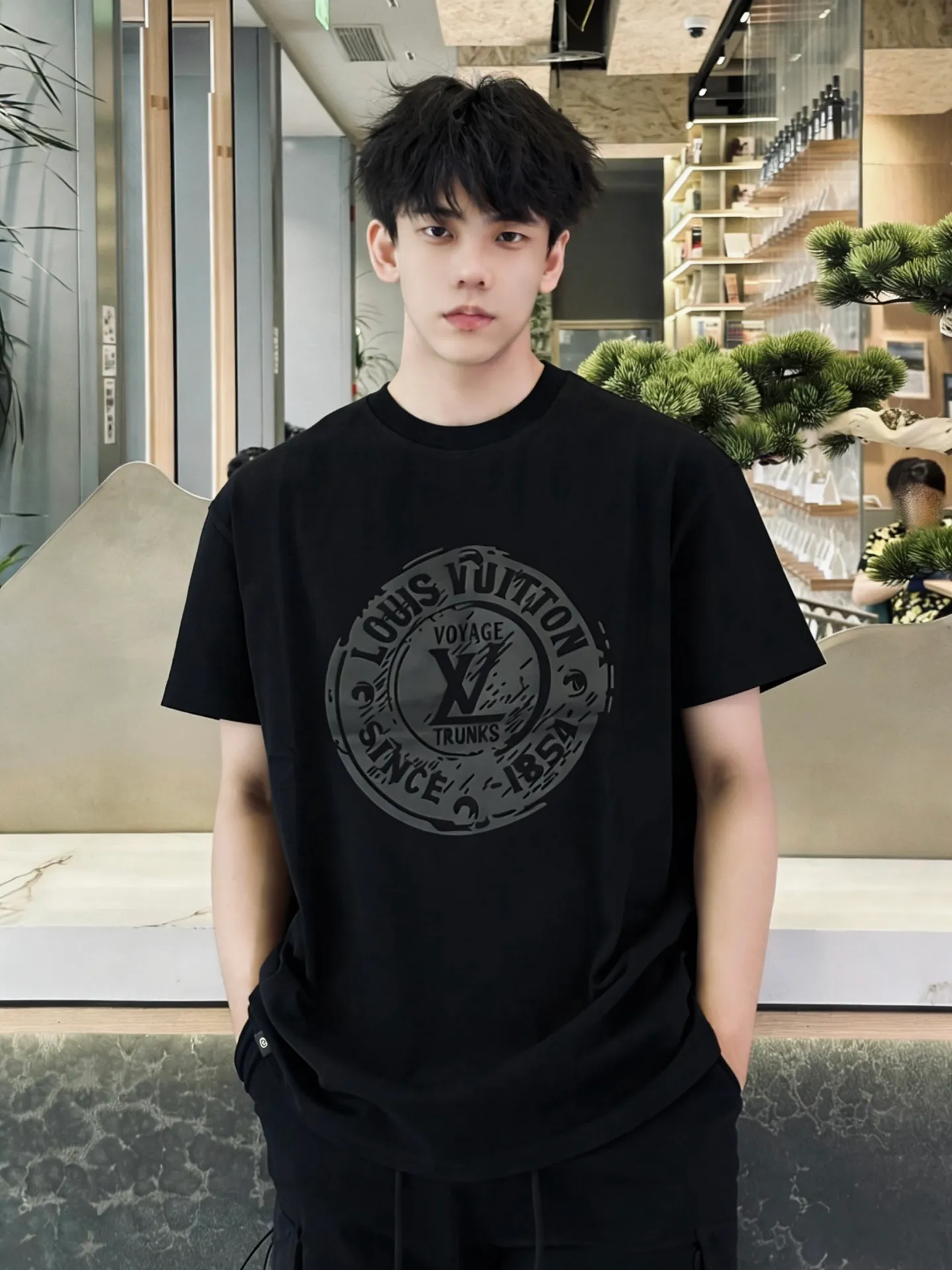 Louis Vuitton/Louis Vuitton 26ss Nautical Series printed short sleeves